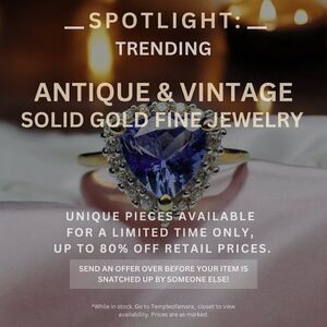 Vintage Estate & Antique Fine Jewelry Sale! Solid Gold 10k 14k 18k Fast Shipping